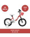 Chipmunk MK 14 " Sports Kids Bicycle - Red